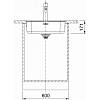 Zlewozmywak wbudowywany stalowy Smart SRX 210-50 TL Stal szlachetna szczotkowana 127.0720.295 Franke, zdjecie - zdjecie №4 - small