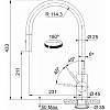 Bateria kuchenna Eos Neo M pull-out spray Antracyt 115.0628.256 Franke, zdjecie - zdjecie №4 - small