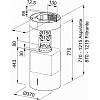 Okap wyspowy Tube Plus  FTU PLUS 3707 I BK Czarny matowy 335.0588.180 Franke, zdjecie - zdjecie №4 - small