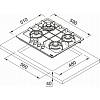 Płyta gazowa Maris FHMA 604 3G DC XS C Stal szlachetna 106.0554.404 Franke, nie drogie - zdjecie №3 - small