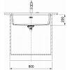 Zlewozmywak do podbudowy Fragranit + Maris MRG 110-72 Czarny mat Franke 125.0687.260, nie drogie - zdjecie №3 - small