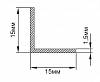 Kątownik aluminiowy 15x15x1,5 - small