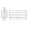 Panel ścienny akustyczny AGT LB-5014 729 Jasnoszary jedwab 2800x134x18mm, nie drogie - zdjecie №3 - small