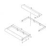 Wieszak na ręcznik papierowy Cosma USEIT, 290 mm, czarny szczotkowany, od producenta - zdjecie №8 - small