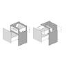 Komplet szuflady wewnętrznej Muller Box profi line 3D L=400 Н=178 Antracyt, kupic - zdjecie №2 - small