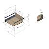 Komplet szuflad Muller Box profi line 3D L=350 Н=95 (+1 reling) Biały, kupic - zdjecie №2 - small