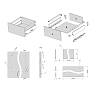 Komplet szuflad Muller Box profi line 3D L=350 Н=95 (+1 reling) Biały, zdjecie - zdjecie №4 - small