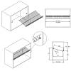Stojaki na buty z mocowaniami 800mm W=790 L=340 H=50, szary, cena - zdjecie №5 - small