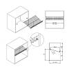 Stojaki na buty z mocowaniami 600mm W=590 L=340 H=50, czarny, cena - zdjecie №5 - small
