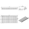 Stojaki na buty z mocowaniami 800mm W=790 L=340 H=50, czarny, nie drogie - zdjecie №3 - small