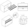 Stojaki na buty z mocowaniami 800mm W=790 L=340 H=50, czarny, cena - zdjecie №5 - small