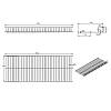 Stojaki na buty z mocowaniami 900mm W=890 L=340 H=50, czarny, nie drogie - zdjecie №3 - small