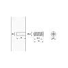 Euro-wkręt do prowadnic Quadro z łbem stożkowym 6,3x14 mm, cynk (51265) Hettich, kupic - zdjecie №2 - small