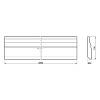 Listwa przypodłogowa MDF AGT SPR-7008 730 Kremowy Jedwab Soft Touch 2800х100х16 мм, nie drogie - zdjecie №3 - small