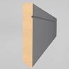 Listwa przypodłogowa MDF AGT SPR-7029 3001 Czarny Jedwab Soft Touch 2800х100х16 мм - small