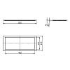 Tacka do ociekarki plastik szary 600mm VIBO (VP600GF), kupic - zdjecie №2 - small