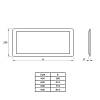 Tacka do ociekarki plastik szary 600mm VIBO (VP600GF), kupic - zdjecie №2 - small