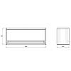 Zestaw modułu systemu Cosma FLAG, 180x450 mm, czarny, kupic - zdjecie №2 - small