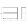 Zestaw modułu systemu Cosma FLAG, 360x450 mm, czarny, kupic - zdjecie №2 - small