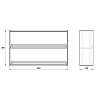Zestaw modułu systemu Cosma FLAG, 360x600 mm, czarny, kupic - zdjecie №2 - small
