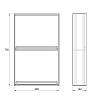 Zestaw modułu systemu Cosma FLAG, 720x450 mm, czarny, kupic - zdjecie №2 - small