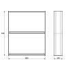 Zestaw modułu systemu Cosma FLAG, 720x600 mm, czarny, kupic - zdjecie №2 - small