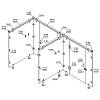 Uchwyt górny do rur, wkład 18mm, kabiny sanitarne, cena - zdjecie №5 - small