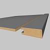 Profil ramy MDF AGT MP-1004 3082 Biały PE 2800х50х18mm (opak. 10szt) - small