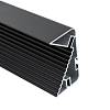 Profil GOLA poziomy LED Ferro Fiori, L = 4100 mm, typ L/C, czarny szczotkowany - small