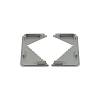 Zestaw zaślepek otwartych Ferro Fiori do profili GOLA z LED typu L/C, aluminium, kupic - zdjecie №2 - small