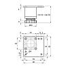 Nóżka meblowa regulowana, NA 02C00, h=50 mm, max 100 kg, aluminium, nie drogie - zdjecie №3 - small