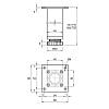 Noga meblowa 40x40 mm, h=710 mm, max 100 kg, aluminium, zdjecie - zdjecie №4 - small