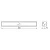 Profil dekoracyjny MDF AGT MP-1100 398 Jasnokremowa Super mat 2800х30х12mm, kupic - zdjecie №2 - small