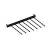 Uniwersalna półka z haczykami 606×406 mm сzarna (7 haczyków) - small