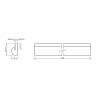 Zaślepka panelu AGT LB-6500-A 3019 Sahara kremowa supramat 2800х37х18mm (op.12szt.), kupic - zdjecie №2 - small