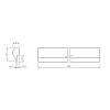 Zaślepka panelu AGT LB-6500-B 3019 Sahara kremowa supramat 2800х39х18mm(op.12szt.), kupic - zdjecie №2 - small