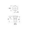 Uchwyt Ferro Fiori by Poliplast PL 11019.01 Jasnoszary, zdjecie - zdjecie №4 - small