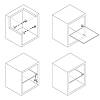 Podpórka półki MP5004 / DM50, 13x13, max 9mm, chrom, zdjecie - zdjecie №4 - small