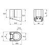 Korpus podpory INTEGRATO TECH H=40mm, plastik czarny, Italiana Ferramenta, kupic - zdjecie №2 - small