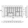 Taca na sztućce W=900 (850-790mm) L=500 H=55 antracyt mat MULLER, nie drogie - zdjecie №3 - small