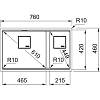 Zlewozmywak podblatowy Fragranit KNG 120-46-21 Onyx / Czarny odpływ 125.0740.836 Franke, nie drogie - zdjecie №3 - small