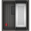 Zlewozmywak podblatowy Fragranit KNG 110-37 Szarość łupkowa / Czarny odpływ 125.0737.900 Franke, kupic - zdjecie №2 - small