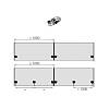 Zestaw TopLine XL dla 2 drzwi (do 80 kg 30-40 mm) L=2300 mm z samozamykaczami po obu stronach, zamowienie - zdjecie №6 - small