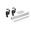 Zestaw profili WingLine L (ruchomy  + prowadzący + szablony) srebrny, 1200 mm (9239311) Hettich - small