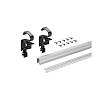 Zestaw profili WingLine L (ruchomy  + prowadzący + szablony) srebrny, 2400 mm (9239310) Hettich - small