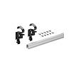 Zestaw profili WingLine L górnych (ruchome +szablony) srebrny, 2400 mm (9279124) Hettich - small