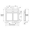 System sortowania odpadów Easy Fit do szuflad 600 mm (15L+20L), H=270mm, Muller grafitowy, nie drogie - zdjecie №3 - small