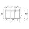 System sortowania odpadów Easy Fit do szuflad 800 mm (2*15L+20L), H=270 mm, grafit Muller, nie drogie - zdjecie №3 - small