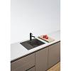 Zlewozmywak wbudowywany Fragranit + Centro CNG 611-62 TL ociekacz z lewej strony Łupkowy Szary / Czarny odpływ Franke 114.0738.003, kupic - zdjecie №2 - small