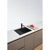 Zlewozmywak wbudowywany Fragranit + Centro CNG 611-62 TL ociekacz z lewej strony Onyx / Czarny odpływ Franke 114.0740.850, kupic - zdjecie №2 - small
